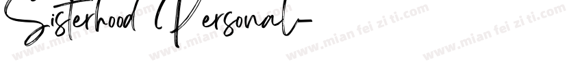 Sisterhood Personal字体转换